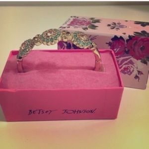 Gold and Turquoise Betsy Johnson Bracelet